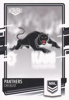 2021 NRL Elite #091 Penrith Panthers Checklist Front